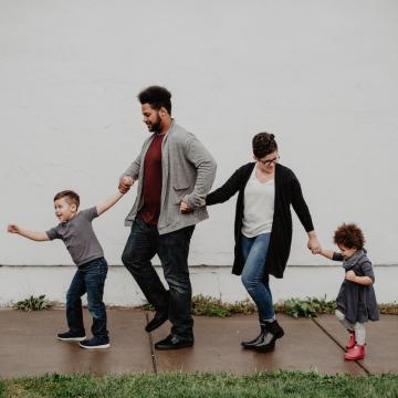 AF avec deux enfants